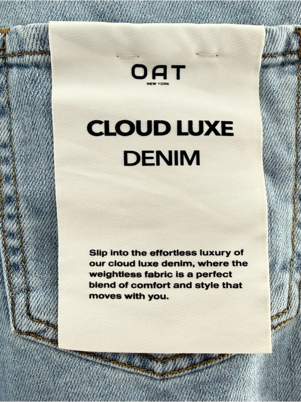 NWT OAT New York Cloud Luxe Lightweight Raw Hem Denim Cut Off Shorts Size 2 / 26 - Picture 6 of 11